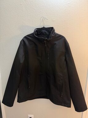 Guess Black Soft Shell Zip-Up Jacket XXL